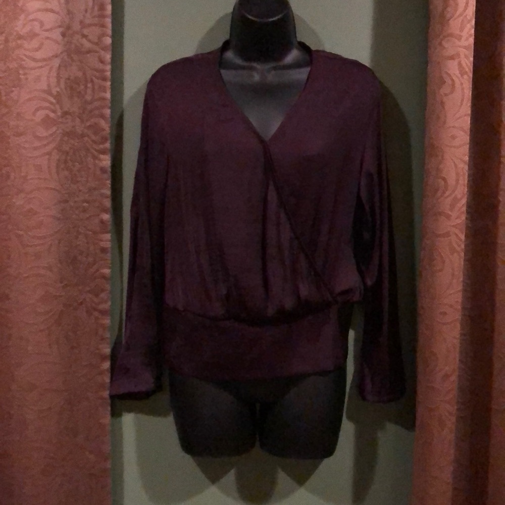 Jennifer Lopez Silky Wrap Top